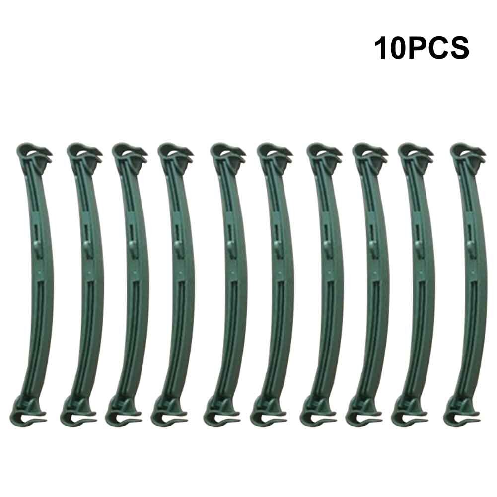 10pcs Flexible Outdoor Garden Balcony Expandable Plastic Trellis Connectors Arms Tomato Cages Buckle Plants Stakes Reusable Home