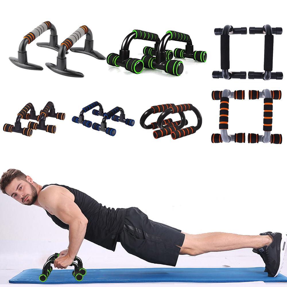 1 Pair Plastic Sports Push-up Stands Bars Arm Muscle Power Trainer Gym Exercise Chest Training Expander Equipment Parallel Bar