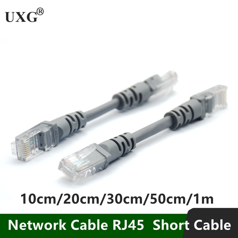 10cm kat 5 kat 5e kat 6e utp ethernet netværkskabel han til han  rj45 patch lan kort kabel 0.1m