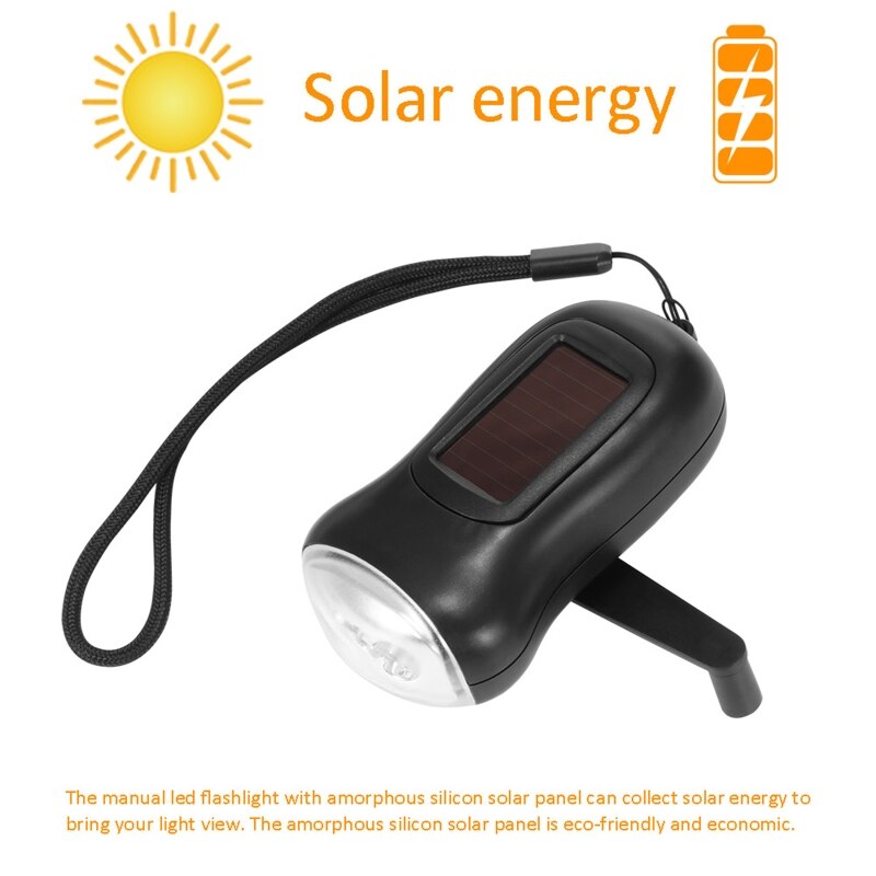 Manual LED Flashlight Manual LED flashlight Portable LED Hand Crank Dynamo Flashlight Emergency Torch Outdoor Camping