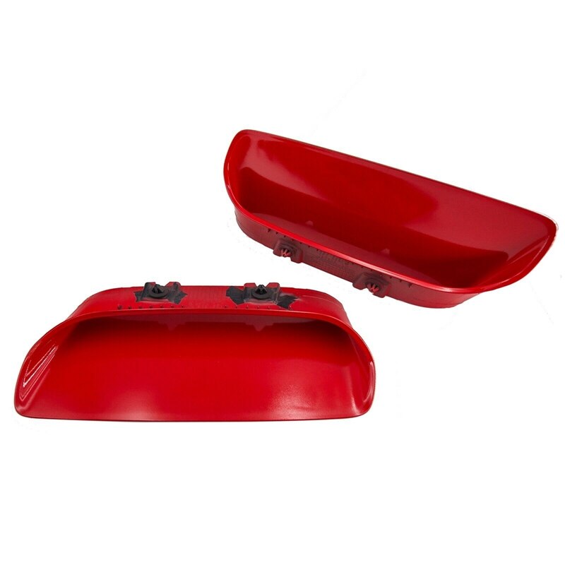 Conjunto de biseles de capó para Dodge Challenger Redeye, hecho a mano, izquierda y derecha, 68378080AD, 68378081AD, Rojo