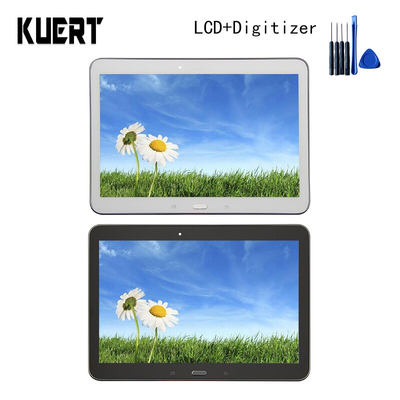 Lcd-scherm Voor Samsung Galaxy Tab 4 10.1 SM-T530 T535 T531 T530 Lcd Touch Screen Digitizer Vergadering Met Frame