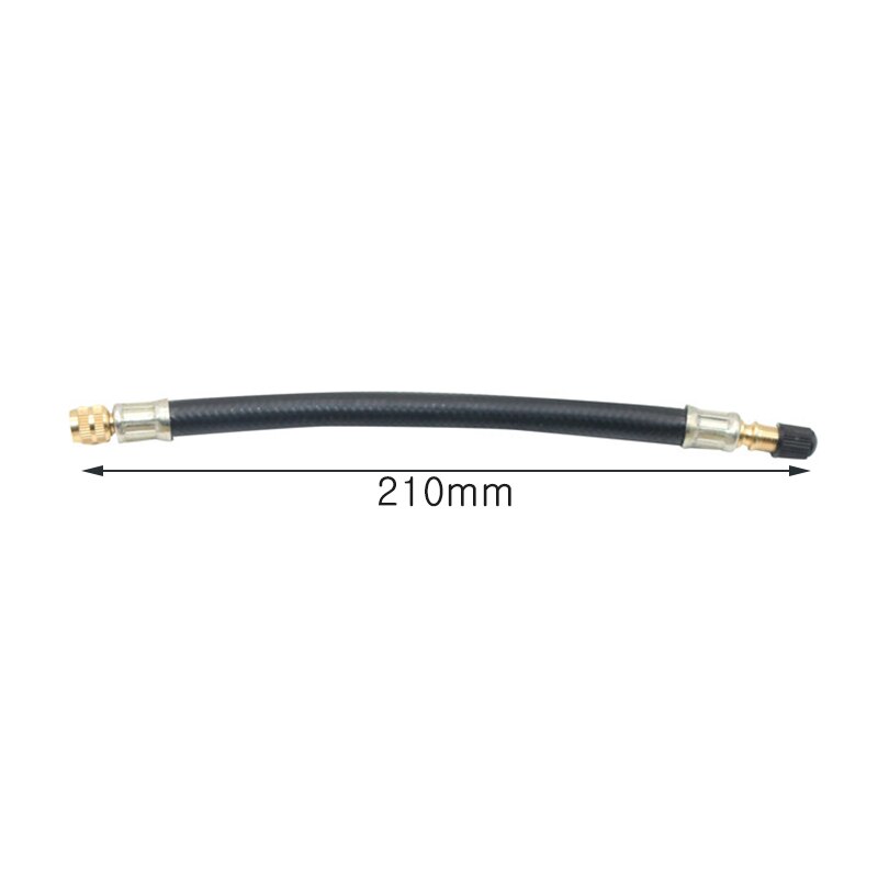 Vário trançado flexível mangueira de pneu válvula de borracha inflável mangueira fio de aço rodas carro pneu válvula hastes extensões tubo adaptador: 210mm