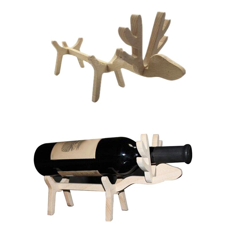 Bedårende elg tre vin vin rack vin ornament hjem dekor flott