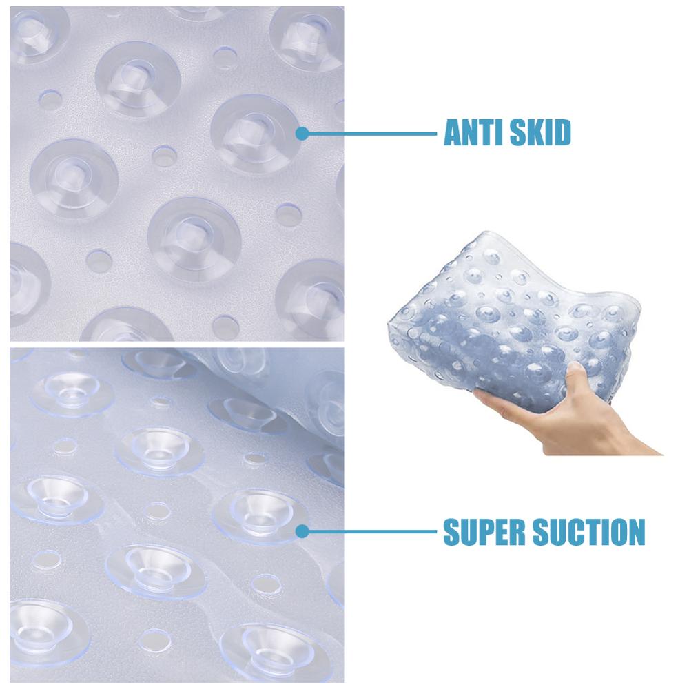 Extra Long Bath Mat Massage 40X100CM 69x38CM Safety Shower Bathtub Mats Non Slip Bathroom Floor Mat for Kids/Elderly /Disabled