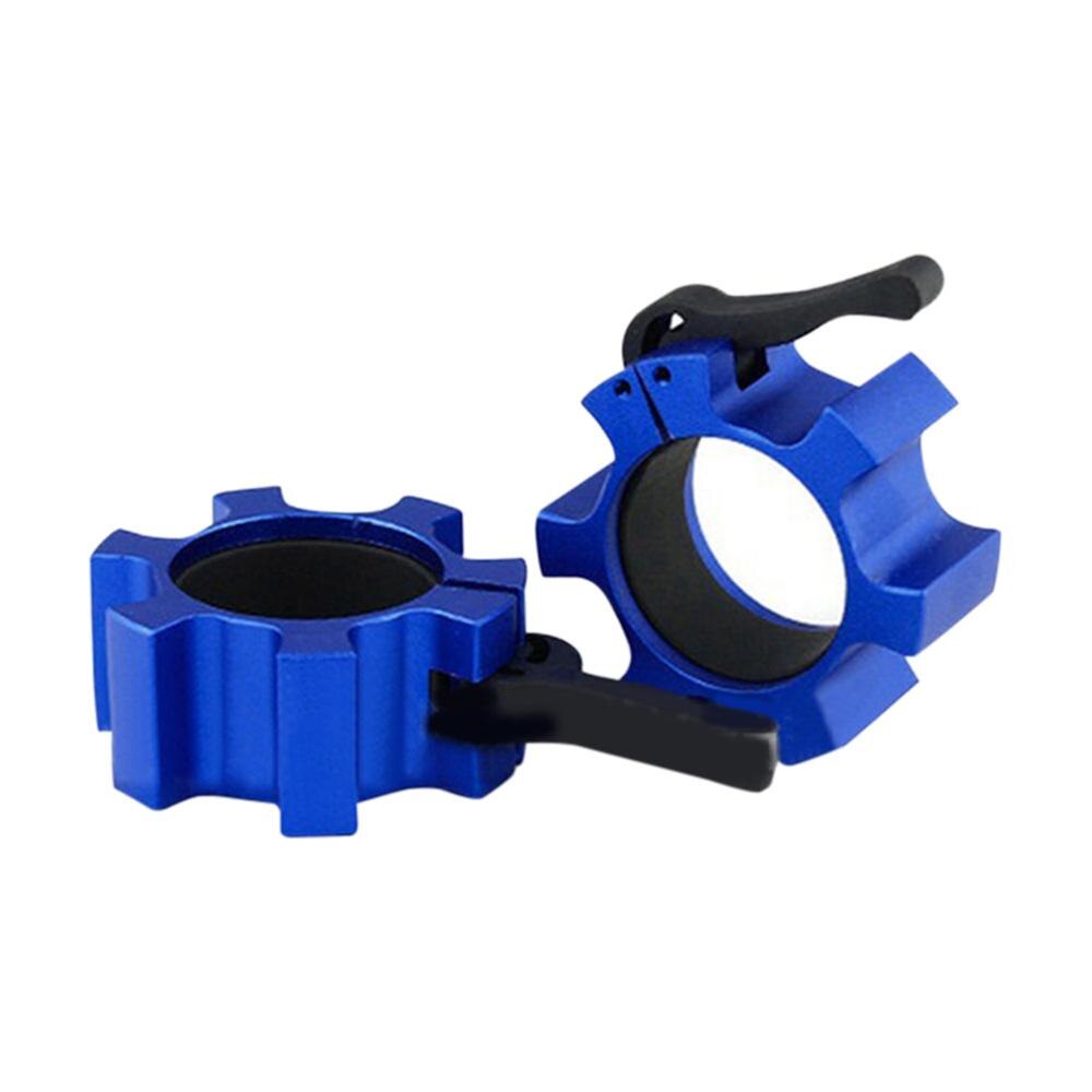 1Pair Barbell Clamps Metal Aluminum Quick Release Locking Workout Barbells Collars for Squat Weightlifting Powerlifting