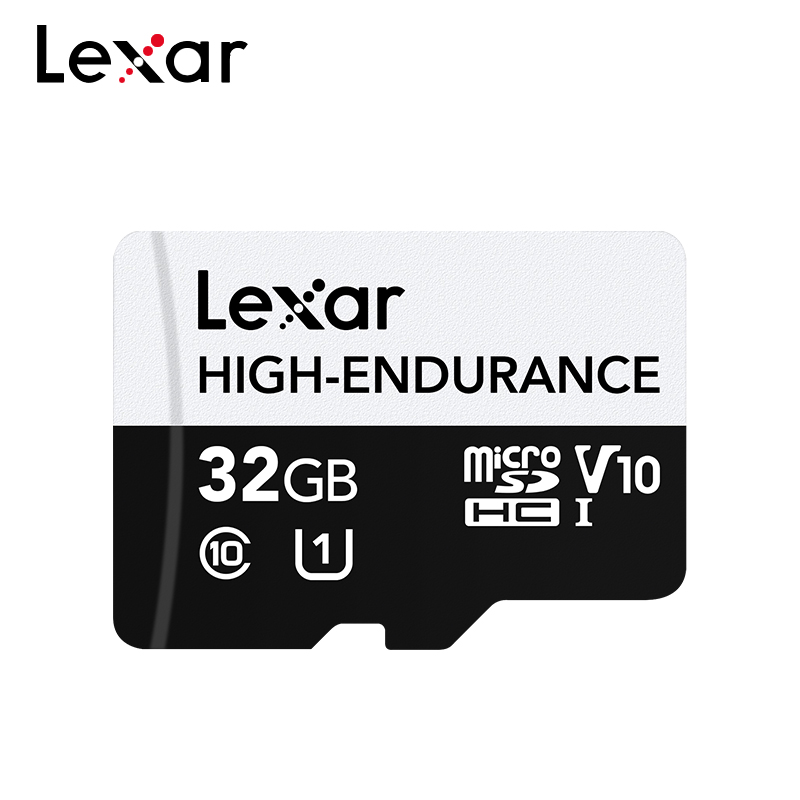 Lexar High-Endurance Micro SD Card 32GB 64GB 128GB 1080p Full-HD 4K Video Monitoring TF Memory Card for Dash Cam Security Camera
