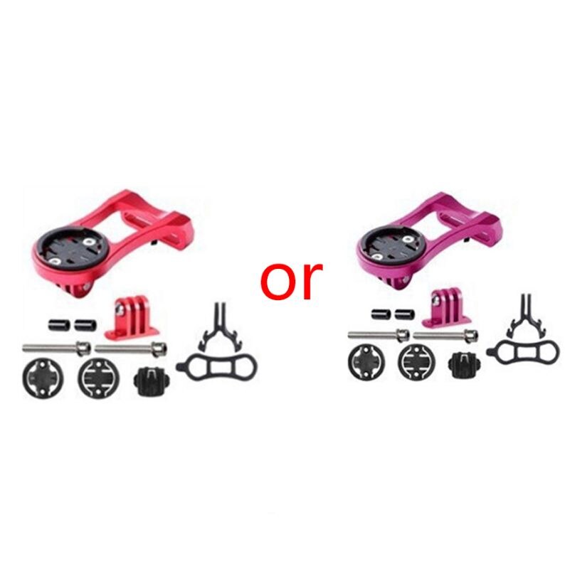 Aluminum Alloy Bike Stem Extension Computer Mount Holder Base Extension Bracket: Red