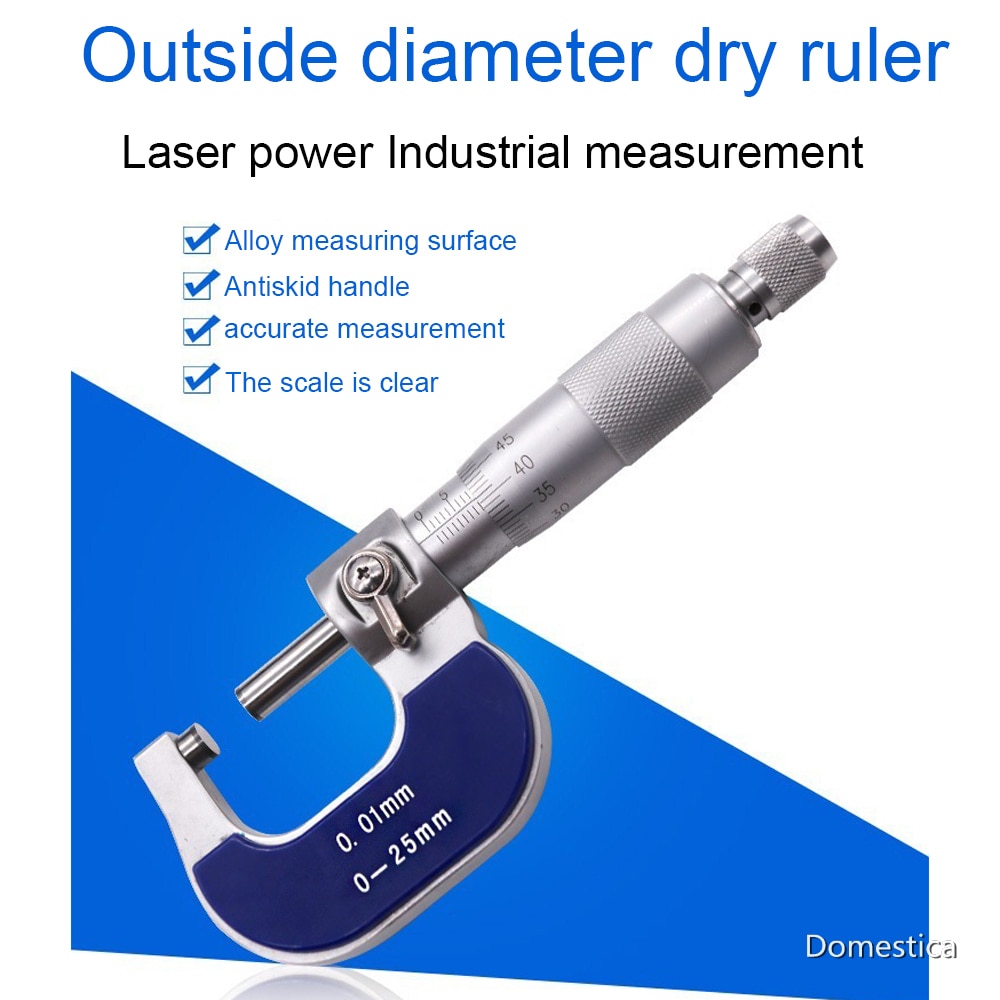 Mikrometer Außerhalb Durchmesser 0-25MM Mikrometer Minute Mikrometer Draht 0,01 MM Hohe Präzision Metall Messen Manometer Haushalt Werkzeuge