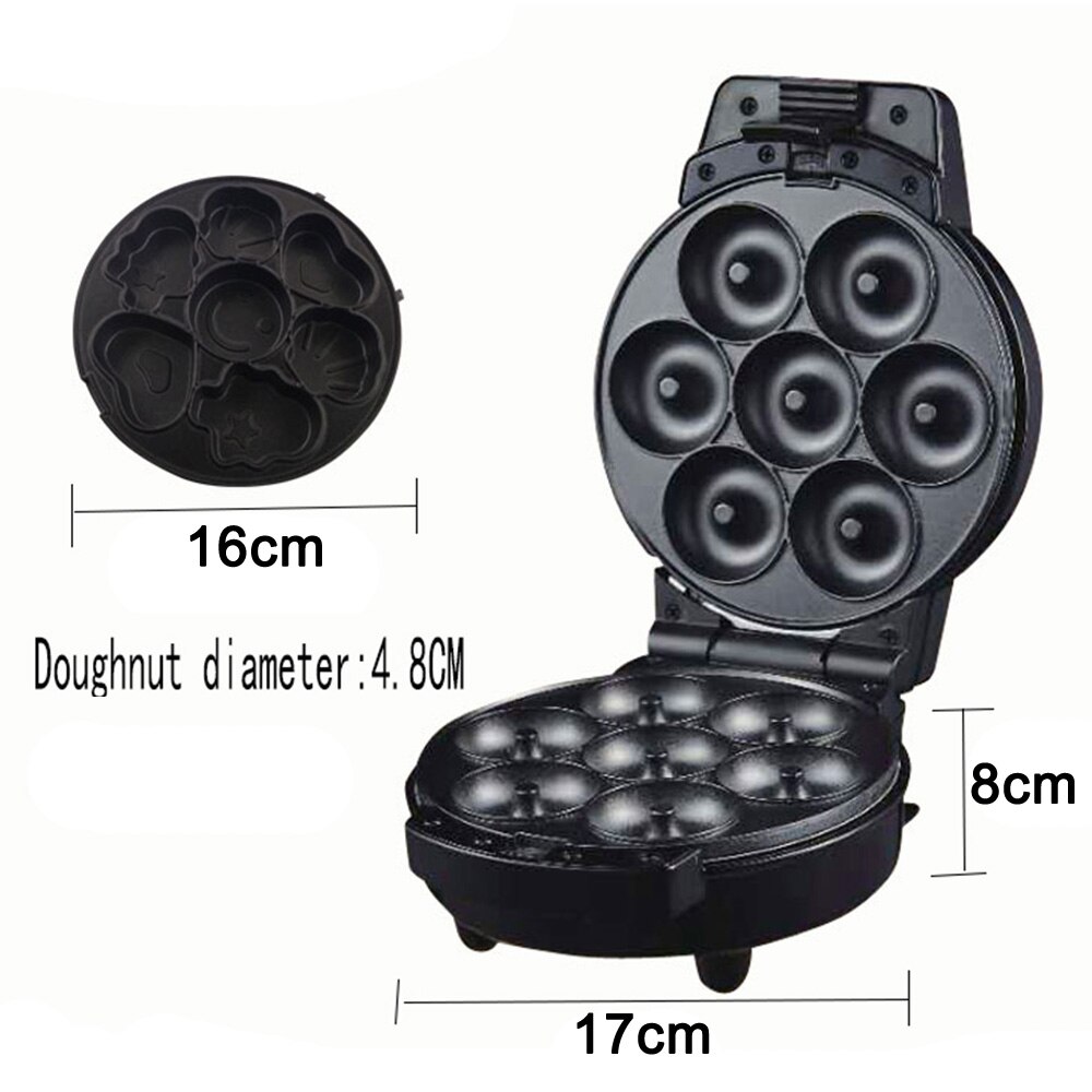 EU Plug 2 In1 Electric Egg Cakes Machine Baked Dessert Making Machine Making Cupcake Kid Dessert for Breakfast Milk-Tea Shop Bar