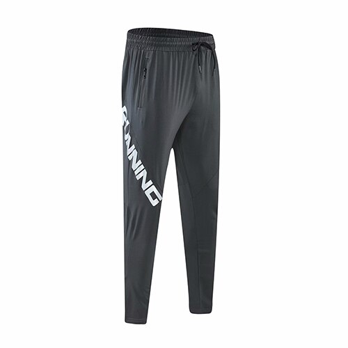 #39 -jogginghose, saugfähig für bedruckte buchstaben, lauf- und sportleggings, lockere passform, reißverschluss, trainingstasche, schnelltrocknend, #39 -sporthose: Grau / S