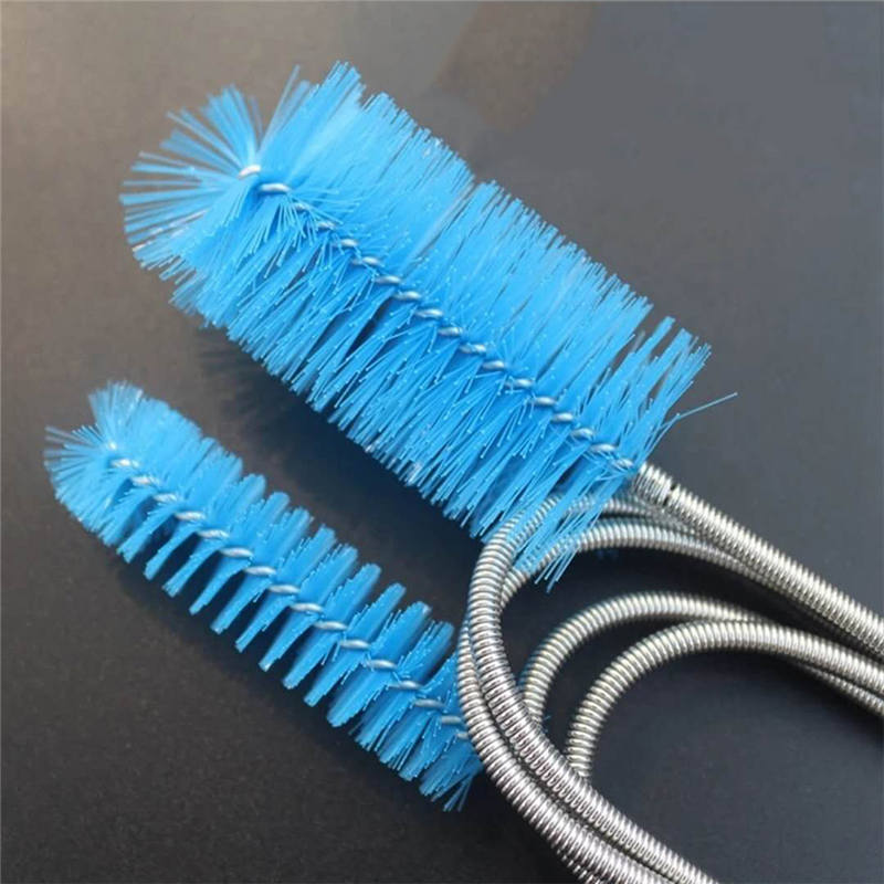 Stainless Steel Tube Cleaning Brush Single Double Ended Flexible Aquarium Fish Tank Filter Pump Hose Pipe Brushes Cleaner