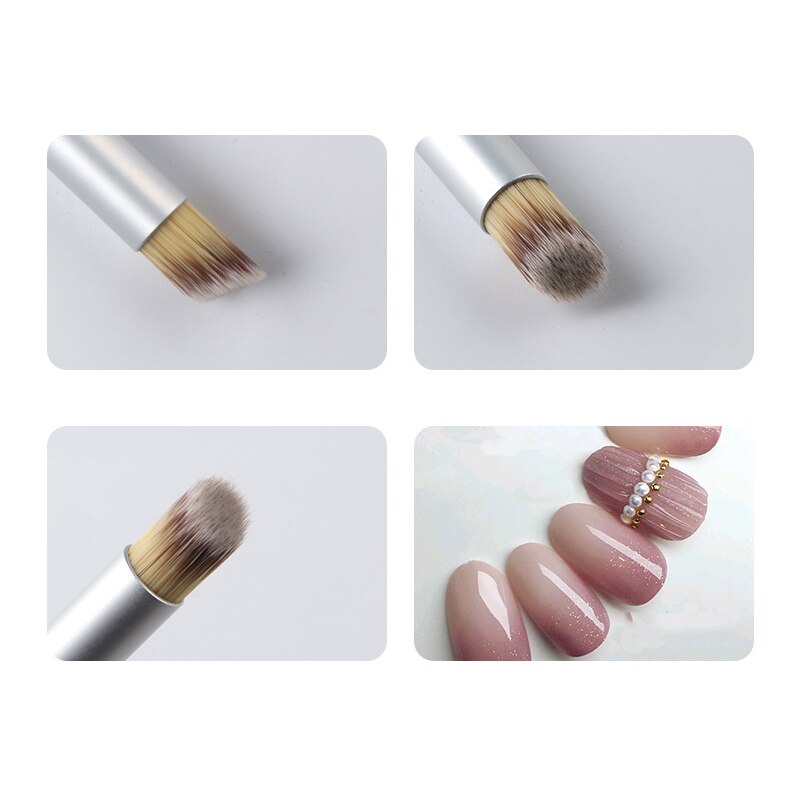 Nail art pensel negle gradient tegning pen maling pensel negle uv gel skrå mund pensel gradvis maling pen nail art værktøjer