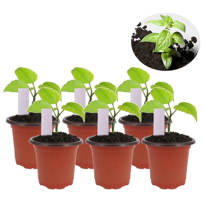 Macetas de plástico para plantas de semillero, 150 piezas, 4,72 pulgadas, suministros de guardería