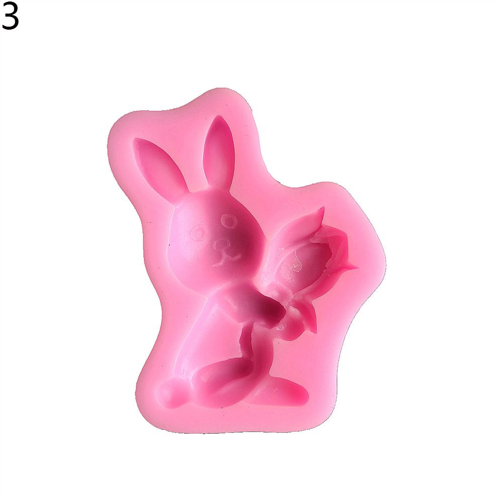 Resin Kitchen Tool Bunny Rabbit Shape Easter Supplies Silicone Mould Fondant Cake Molds Cupcake Accessories: 3