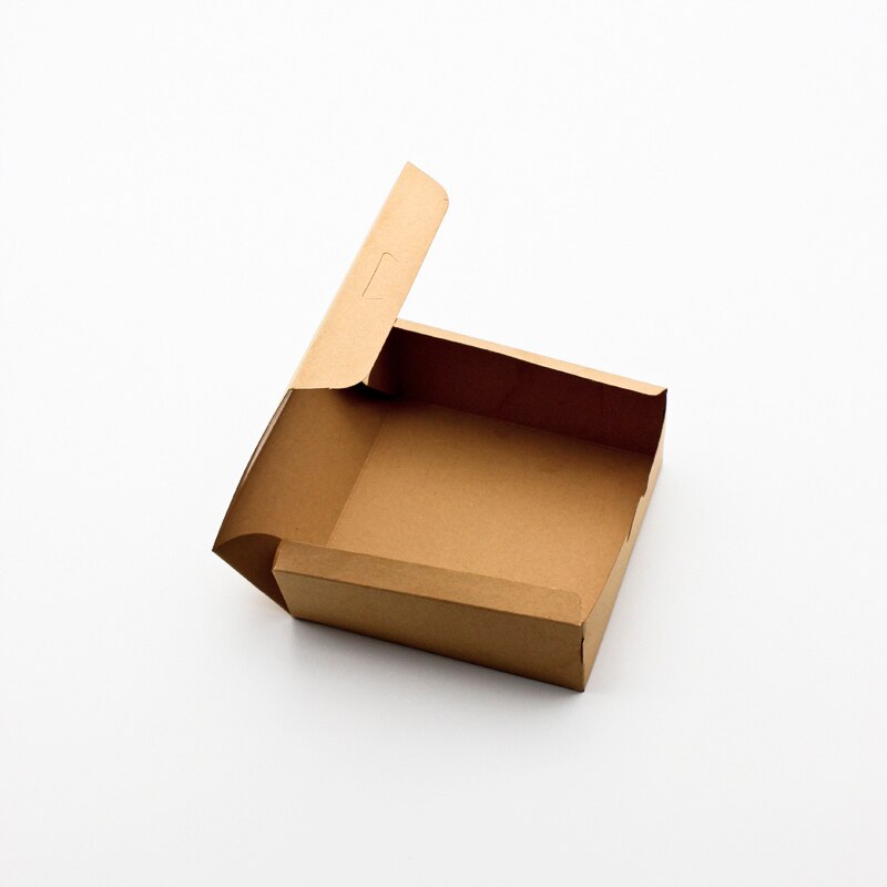 10 PCS Kraft Paper Box For Candy Cake Craft Box With Window Boxes Wedding Party Favor Brown Packing Cardboard Supplier