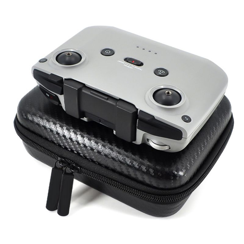 Draagbare Opslag Case Pu Carbon Patroon Draagtas Tas Voor D-JI Mavic Air 2 Afstandsbediening