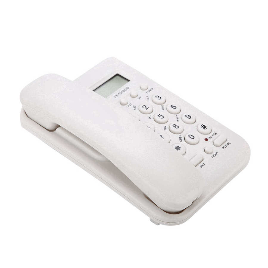 Telefoon Thuis Vaste Telefoon Thuis Hotel Wired Desktop Wall-Mount Telefoon Caller Id Display Voor Office Home Business Gebruik