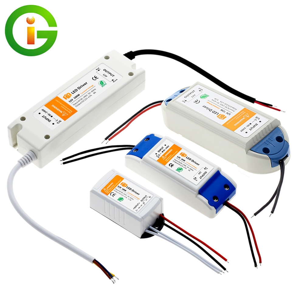 18W 36W 72W 100W DC12V Verlichting Transformers Led Driver Voor Led Strip Verlichting 12V Voeding Adapter