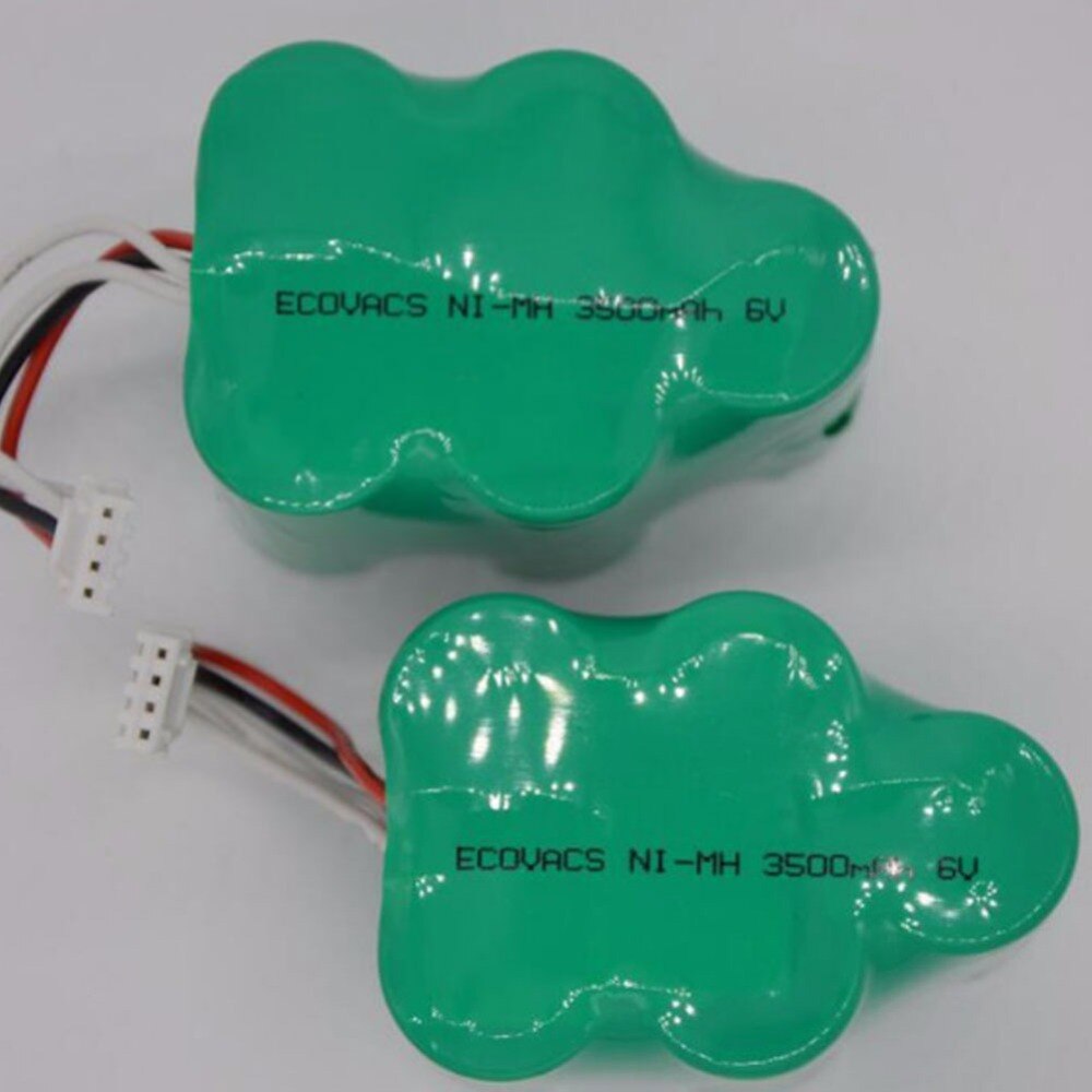 2pcs/lot 6V 3500mAh Replacement Battery for Ecovacs Deebot Deepoo D73 D76 D62 D63 D65 D66 D68 D77 D79 730 760 TBD71 Robotics