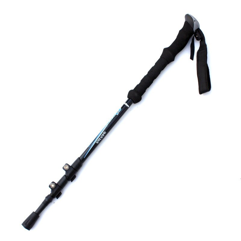 Hiking Pole Baton Walking Telescopic Nordic Walking Poles Ultralight Hiking Nordic Walking Stick Hiking Sticks Trekking Pole: black