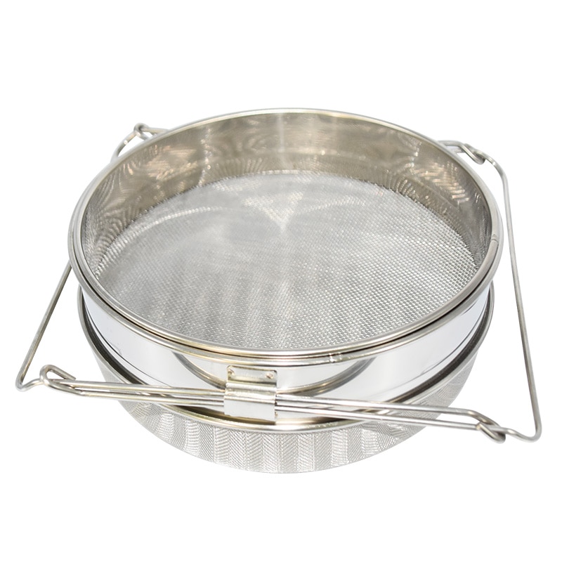 Edelstahl Doppel Honig Sieb Honig Filter Sieb Netzwerk Edelstahl Bildschirm Mesh-Filter Bienenzucht Werkzeuge
