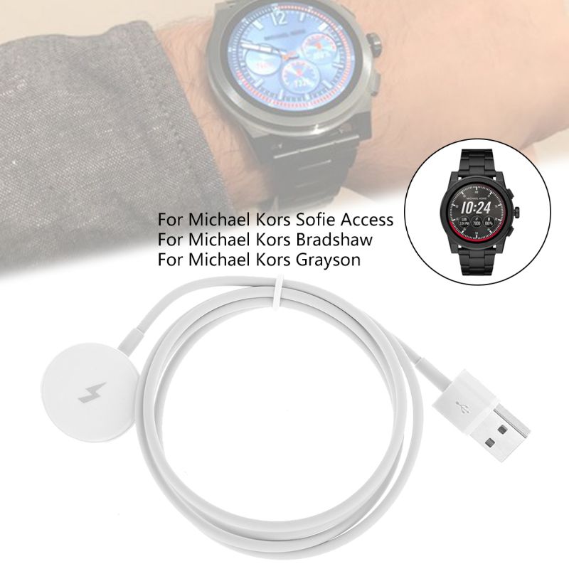 Draagbare Opladen Stand Dock Smart Horloge Charger Kabel Voor Michael Kors Toegang Smartwatch En