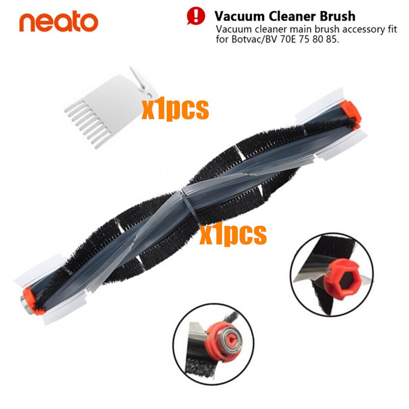 Combo Pinsel Klinge Pinsel Hepa-Filter Seite Pinsel Zubehör Ersatz Für Neato Botvac 70e 75 80 85 Staubsauger teile: 2P