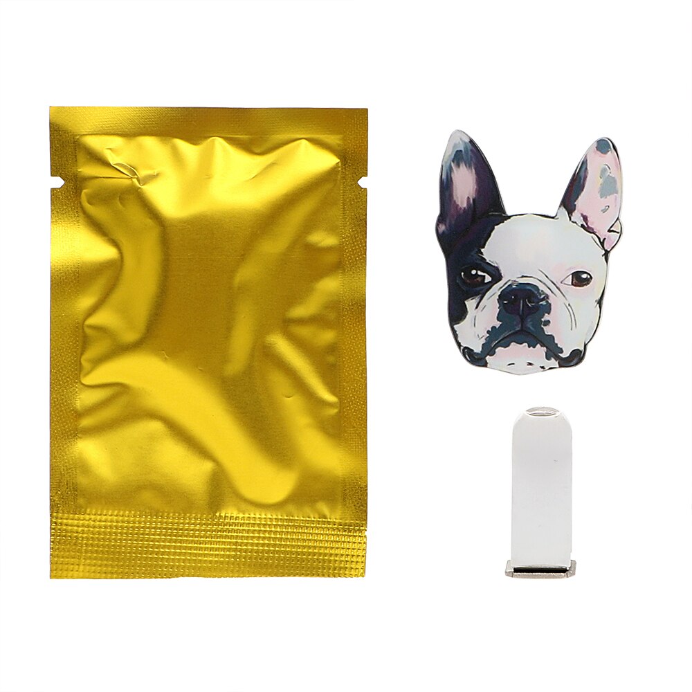 FORAUTO Lufterfrischer Klimaanlage Steckdose Clip Auto Steckdose Parfüm Auto-Styling Auto Ornament Solide Duft Niedlichen Welpen Hund: B Typ