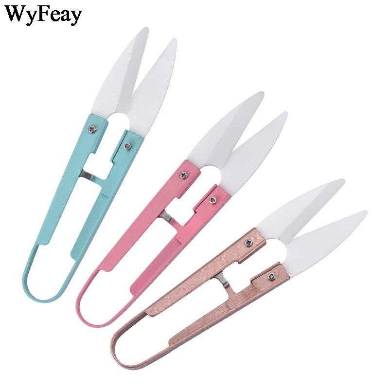 Keramik Geformt Messer Kreuz-stich Schere Gewinde Cutter Kopf Garn Fisch Linie Art Sicherheit NäHenne Stickerei Keramik Garn Schere