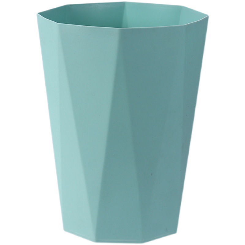 Cubo de basura de plástico para el hogar y la Oficina, papelera de almacenamiento Irregular, sin tapa, de estilo nórdico