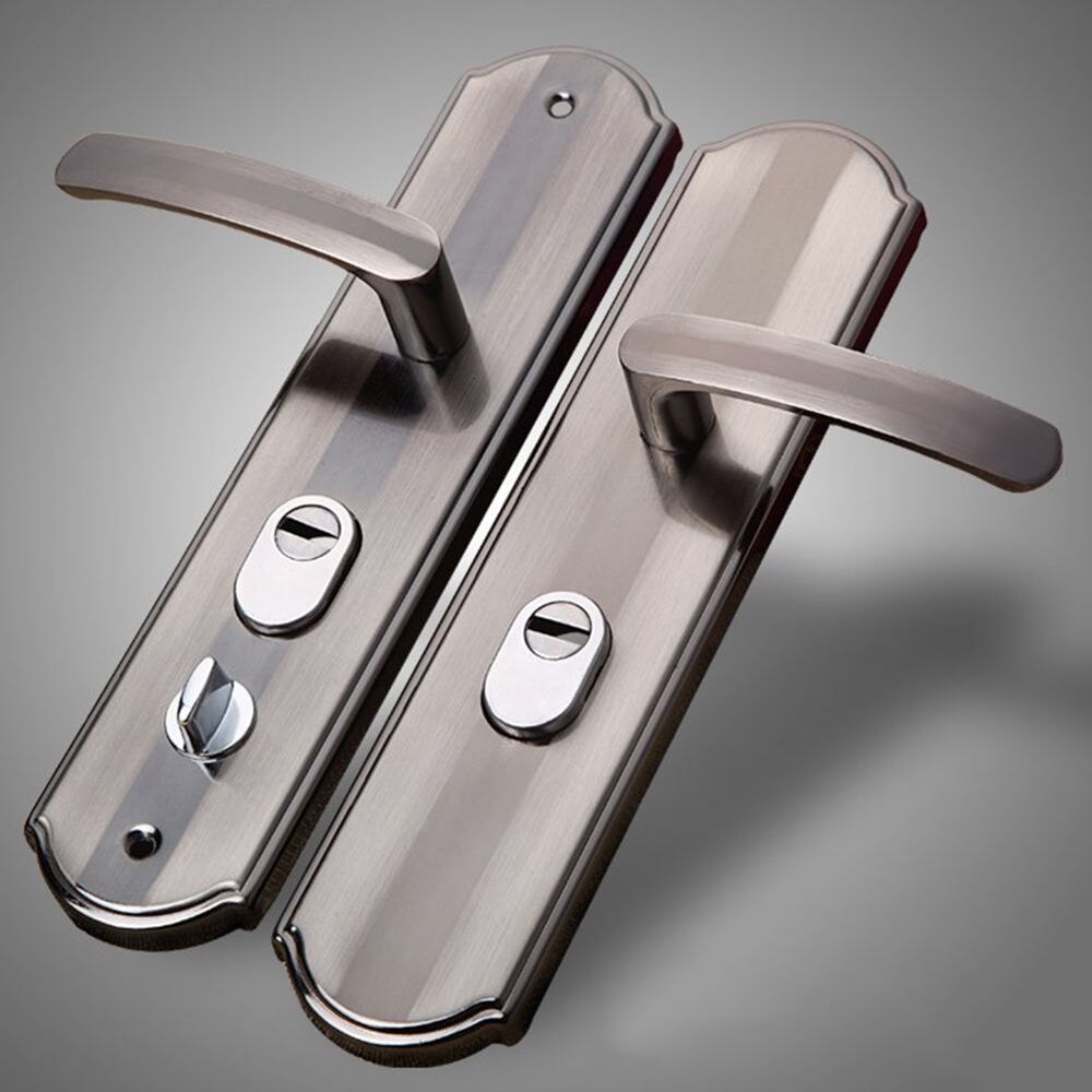 Aluminium Alloy Door Handle Universal Security Door Handle Pair Lock Thickened Panel Handle Door Lock Household Hardware