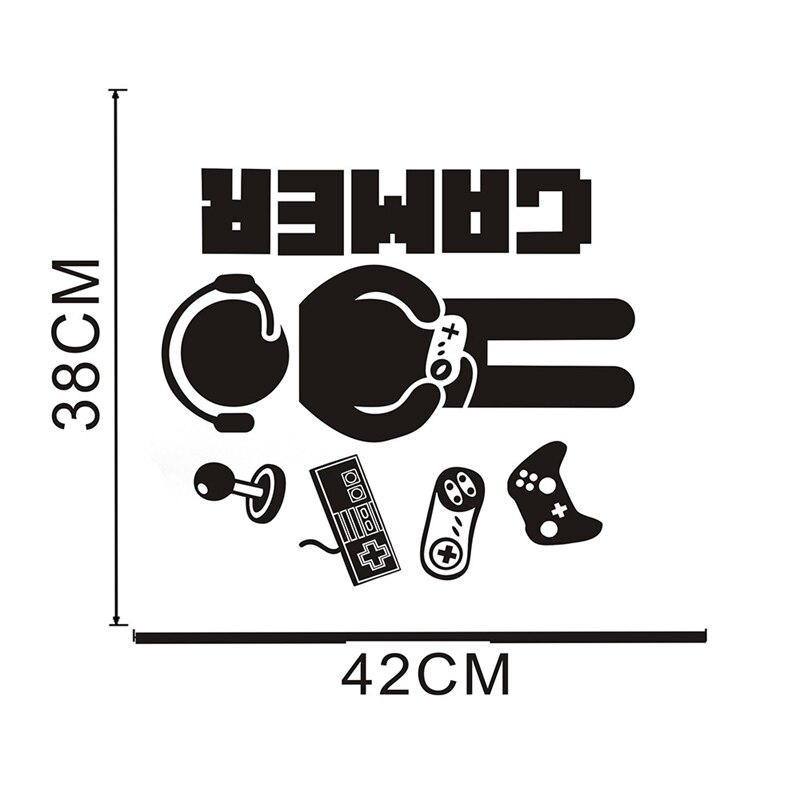 Gamer Decals for Boys Room Game Wall Sticker for Kids Room Boys Bedroom Playroom Wall Decor