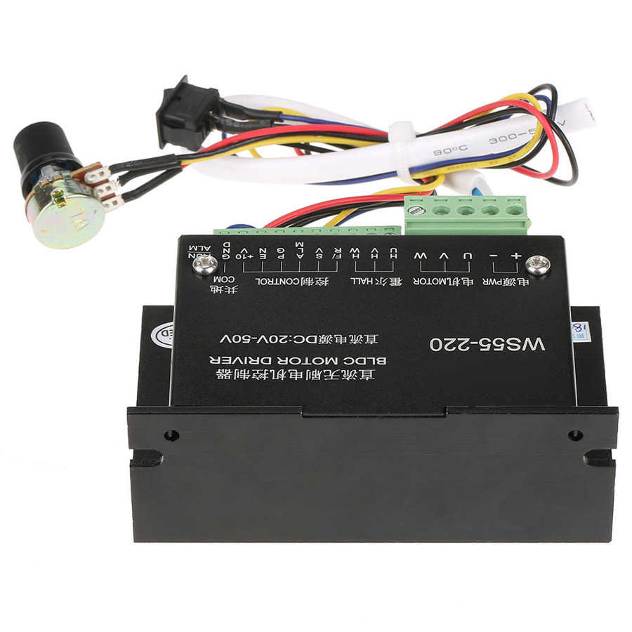 ws55 220 Driver BLDC Motor Driver DC Motor Driver DC 48V 500W CNC Brushless Spindle 3 Phase Motor Controller
