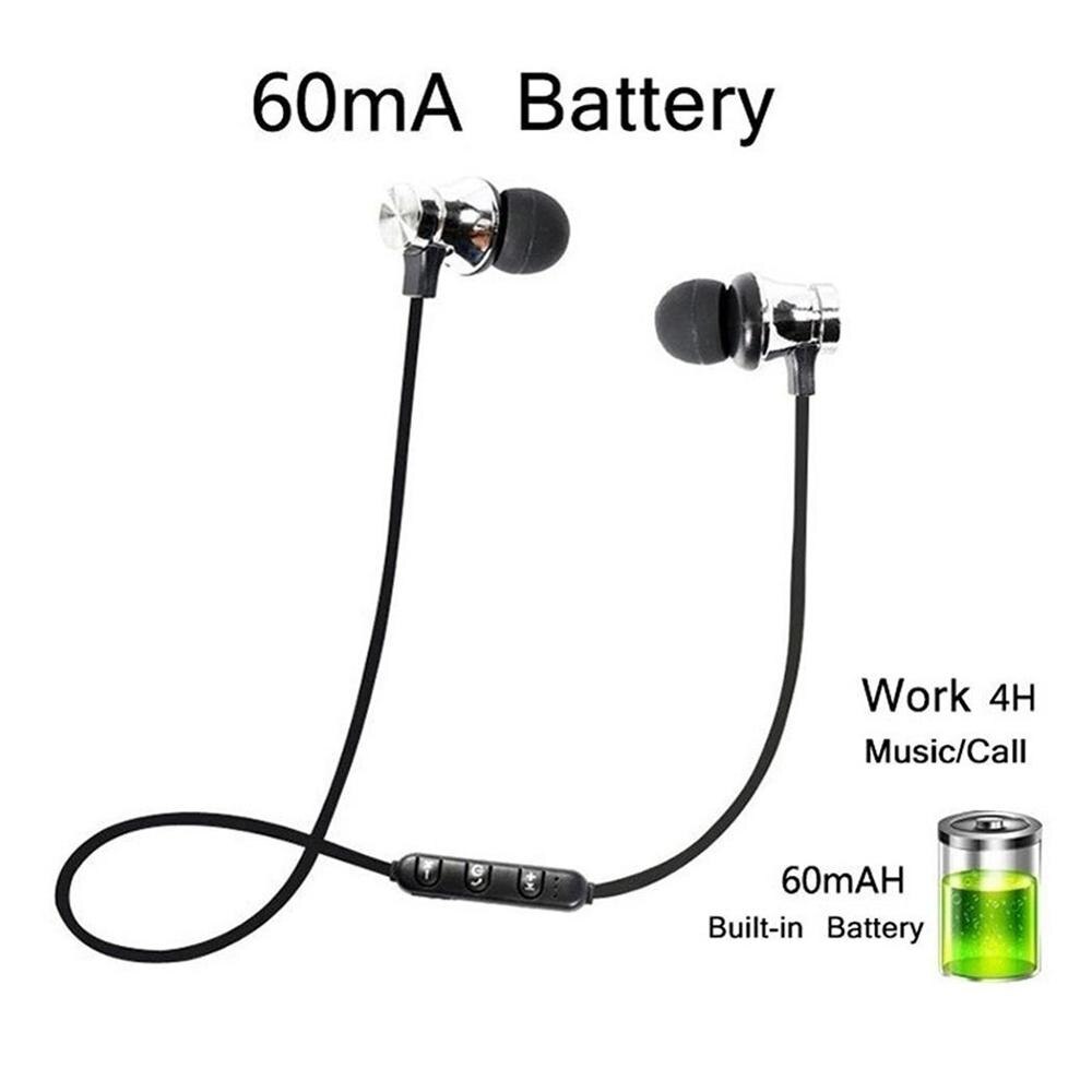 Fone de ouvido XT11 Bluetooth, earbuds magnéticos´sem fio com microfone para iPhone Samsung e Xiaomi, fita para pescoço para esportes