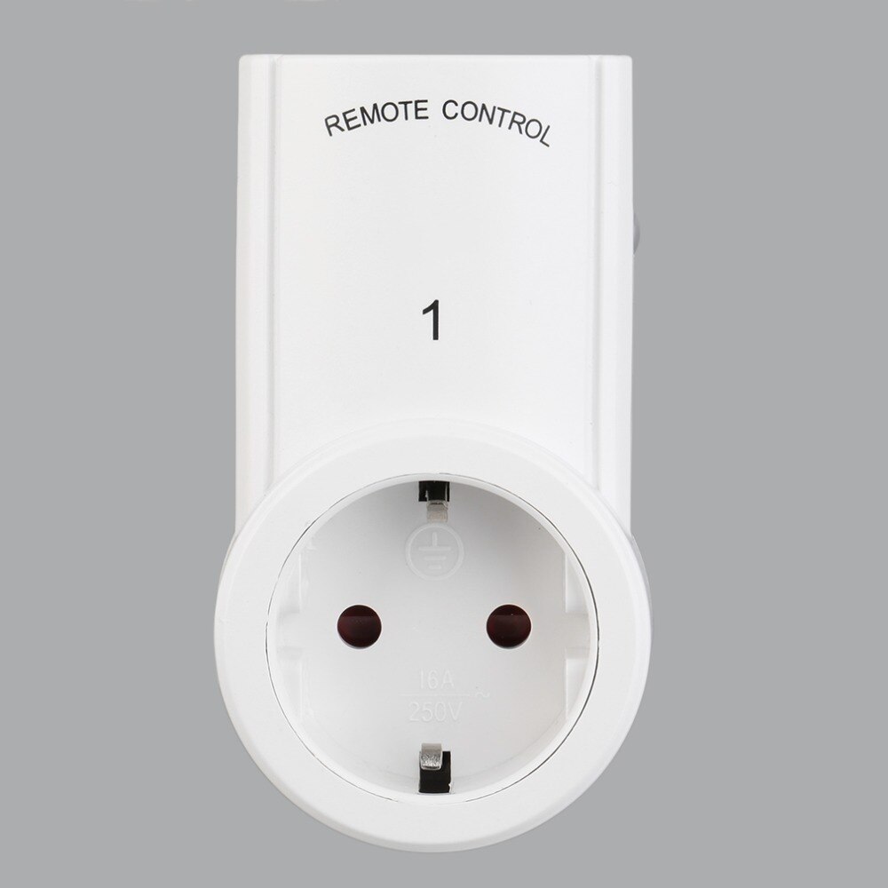 5 Wireless Switches Socket Remote Control Power Outlets Electrical Plugs Adaptors with EU Plug White