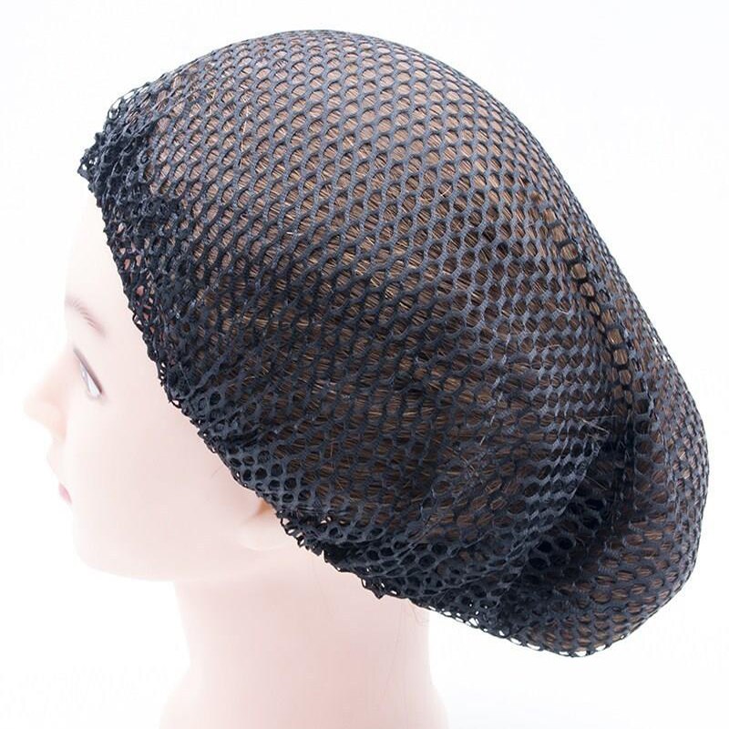 1PCS Full Hair Net False Hair Net Hospital Nurse Work Big Hair Net Sleep Wrap Hair Net Food Workshop Black Big Hair Net Hair Cap
