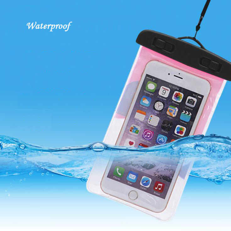 Waterproof Cell Phone Bag Outdoor Swimming Drifting Portable Universal Touchscreen Mobile Phone Bag Swimming Pool Accessories