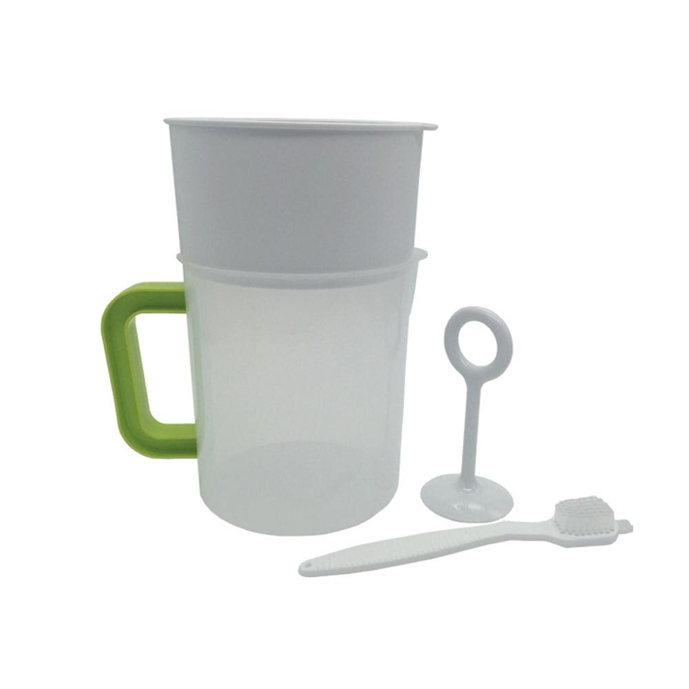 4 st 1.5l plast sojamjölk maker filter set soja mjölk sil nöt mjölk påse alternativ inklusive filter kopp stång borste