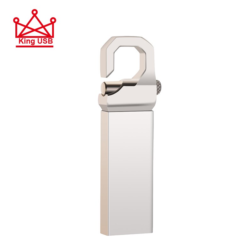 Szybki Metalowy Pendrive USB 2.0 - 16GB 32GB 64GB 128GB - Wodoodporny Pendrive na Klucze z Paskiem: 16 GB / Srebrny