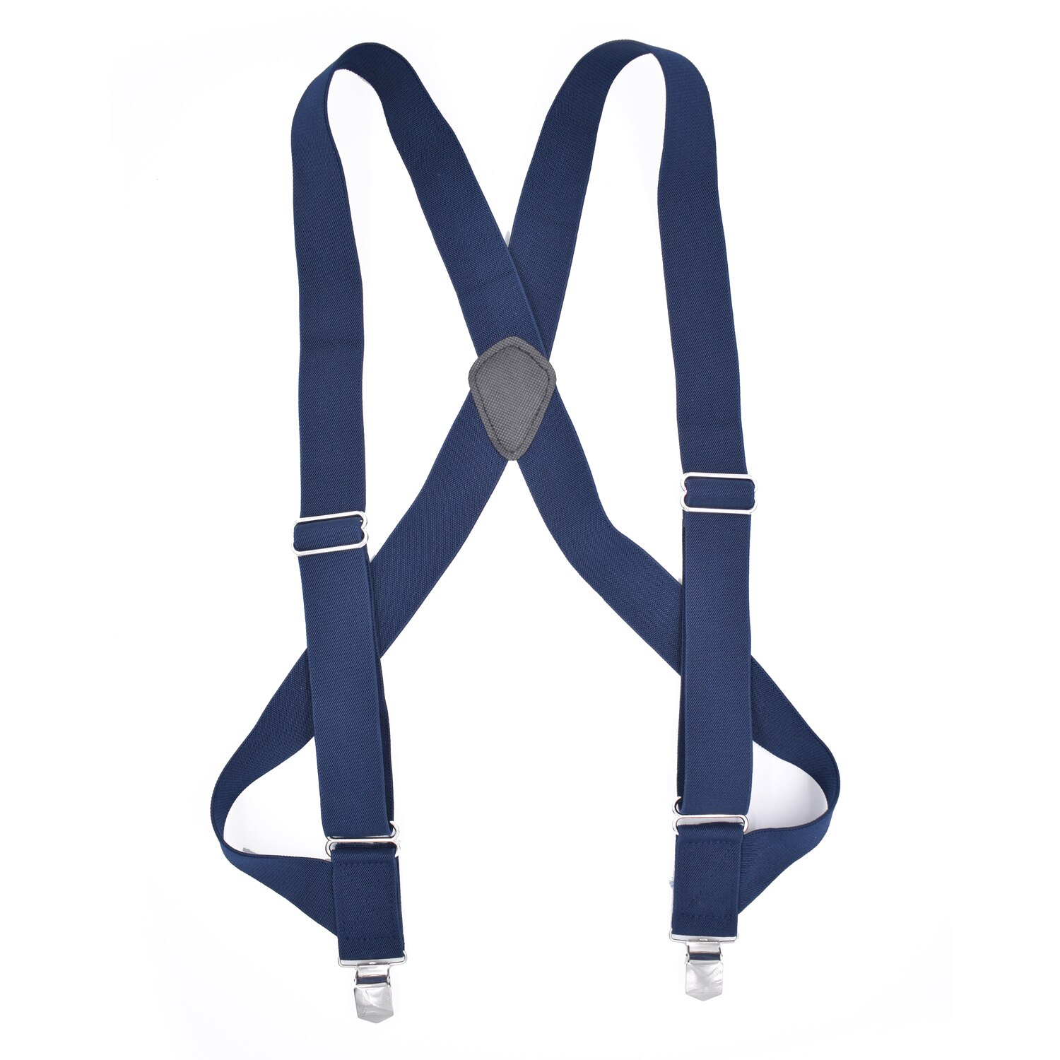 Men's Side Clip Trucker Work Suspenders 3.5cm Wide Heavy Duty Big and Tall Adjustable Elastic Trouser Jeans Braces Strap Belt: Navy