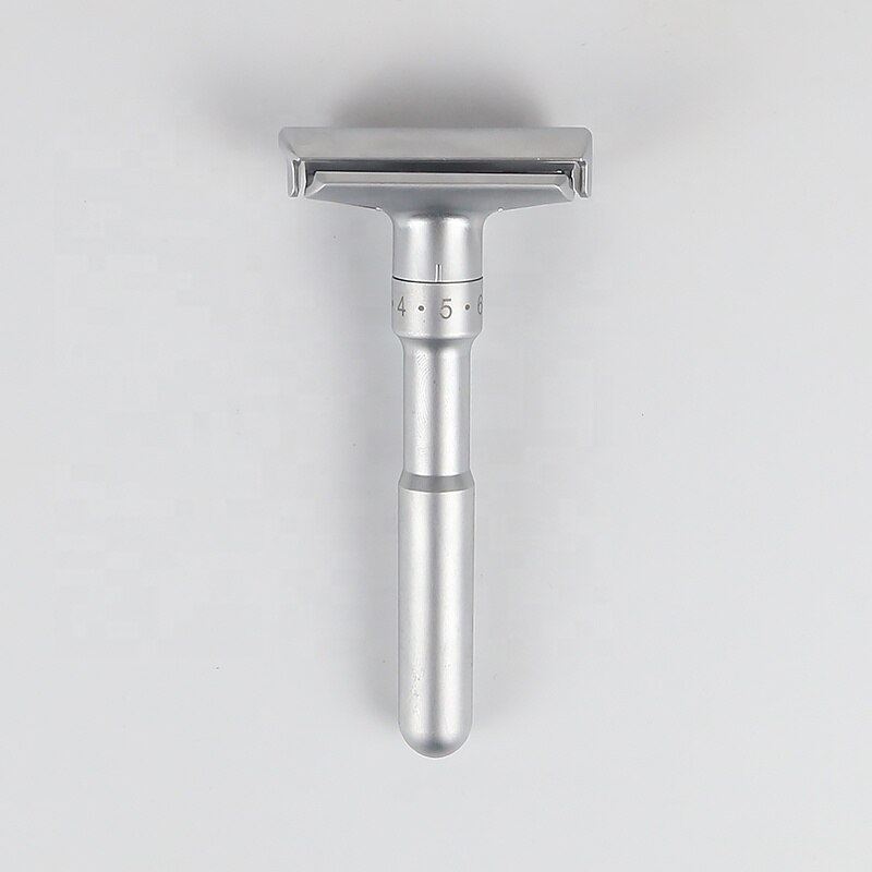 Adjustable Safety Razor Double Edge Classic Mens Shaving Fits All Double Edge Blades 5 Shaving Blades: Default Title