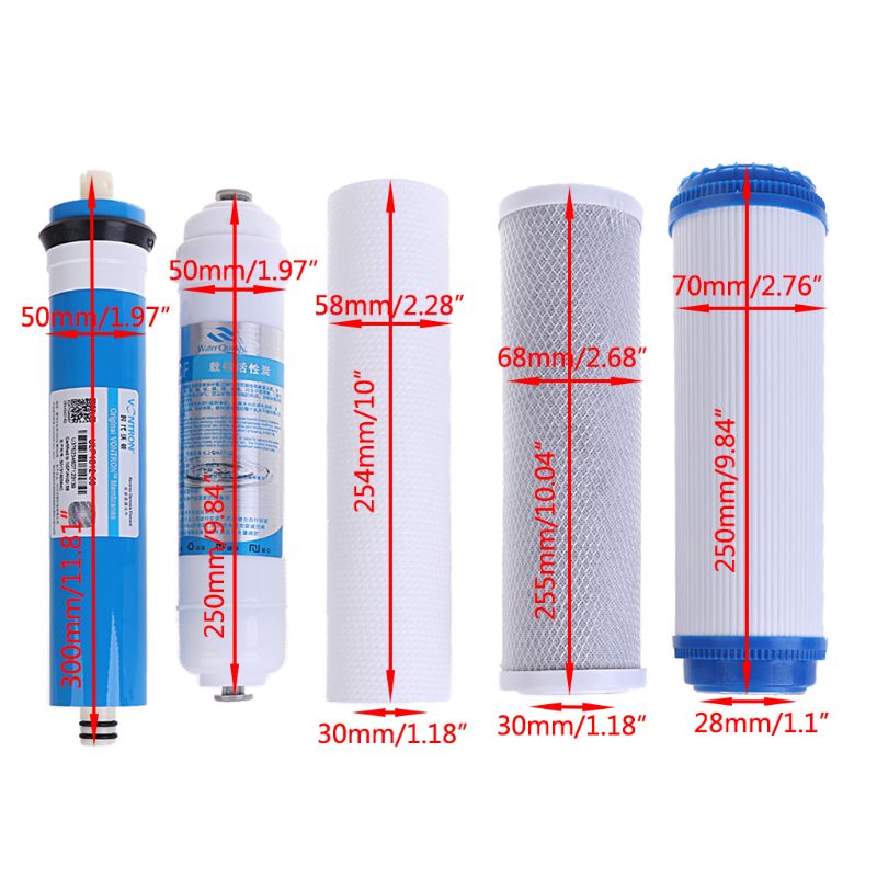 Elemento De ósmosis Inversa, Elemento De Filtro De ósmosis Inversa 100G