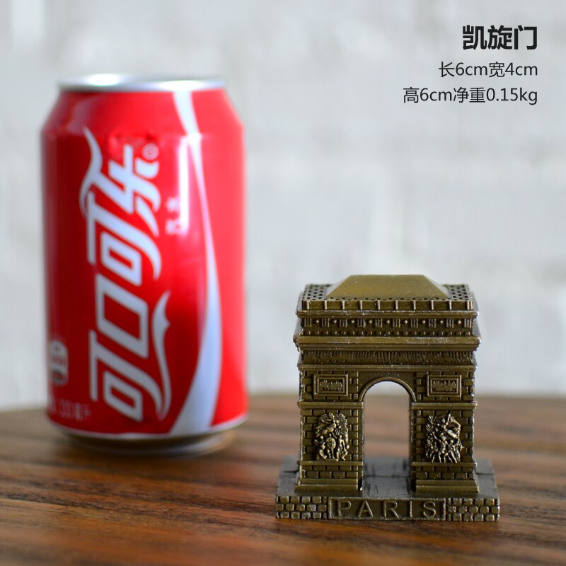 3D World Famous Landmark Building Metal Models Eiffel Tower Desk Decro For Friend Crafts Metal Model Home Decoration: kai xuan meng