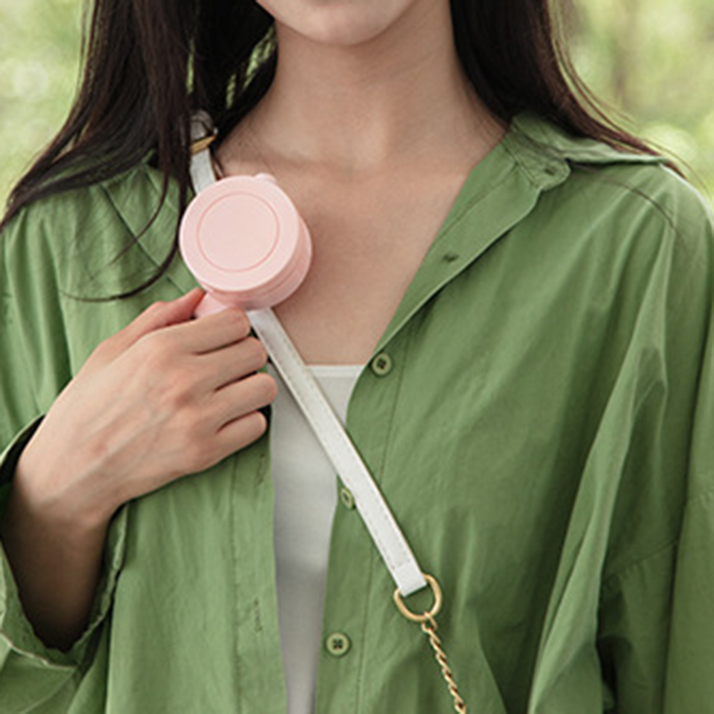 Bärbar bladlös elektrisk fläkt justerbar 3 hastigheter upphängd hängande midja nacke midja fläkt lämplig för utomhusbruk