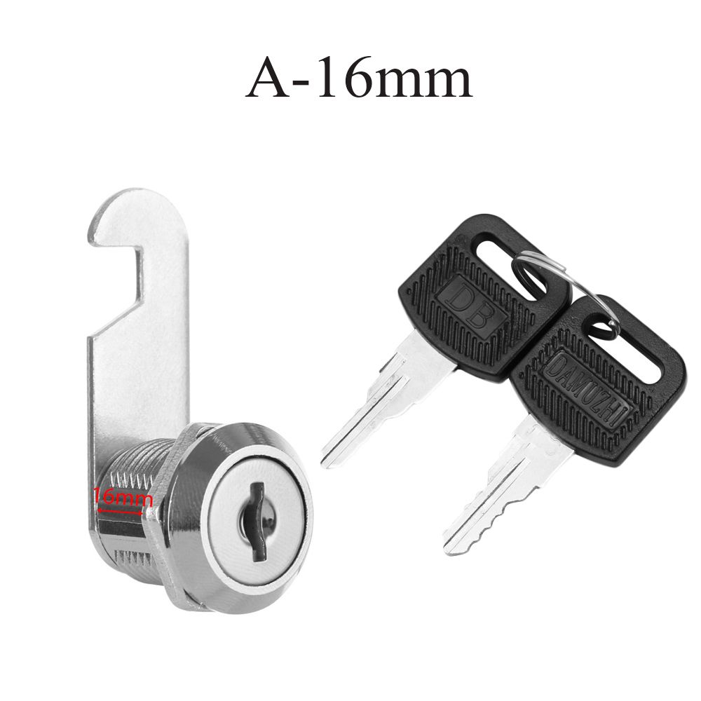 Durable Safe Furniture Hardware Mailbox Home Indoor Security Locksmith Tool Drawer Cam Lock Door Lock Cylinder Cupboard Padlock: Gold