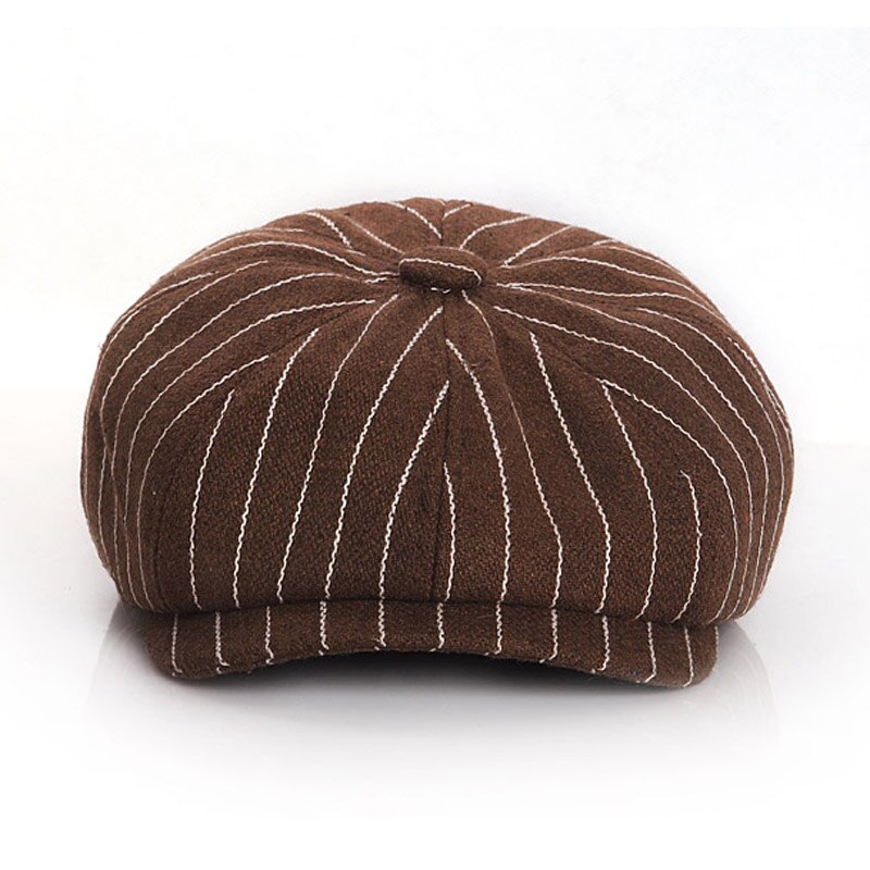 Mode Baby Boy Hoed Lente Herfst Baby Cap Voor Jongens Accessoires Vintage Gestreepte Kinderen Hoeden Kids Baret Cap 51/53