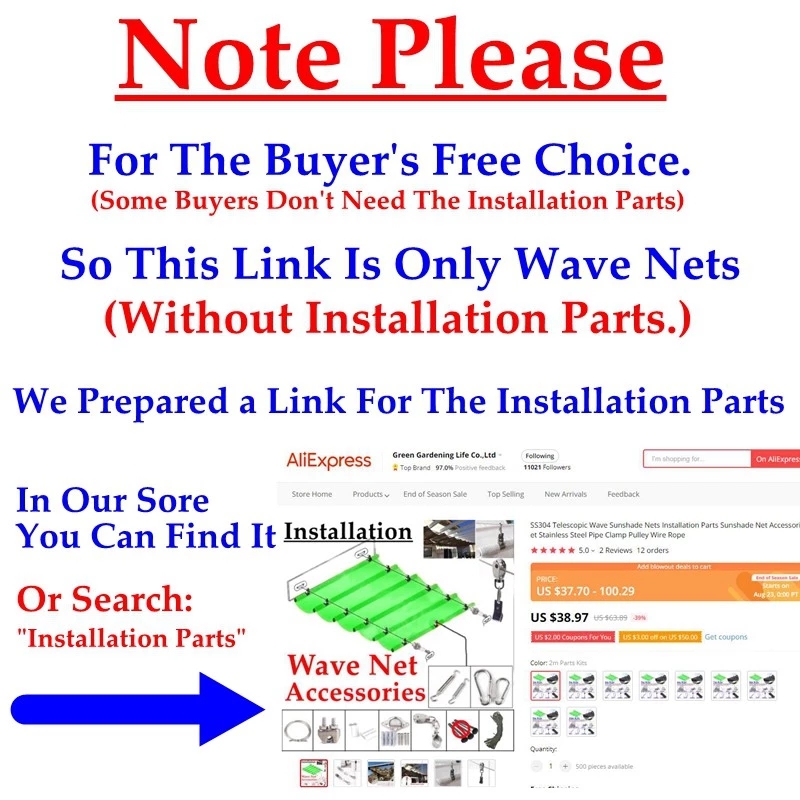 Width 1M HDPE Telescopic Wave Sun Shade Net Balcony Terrace Sun Shelter Garden Pergolas Canopy Outdoor Swimming Pool Awning