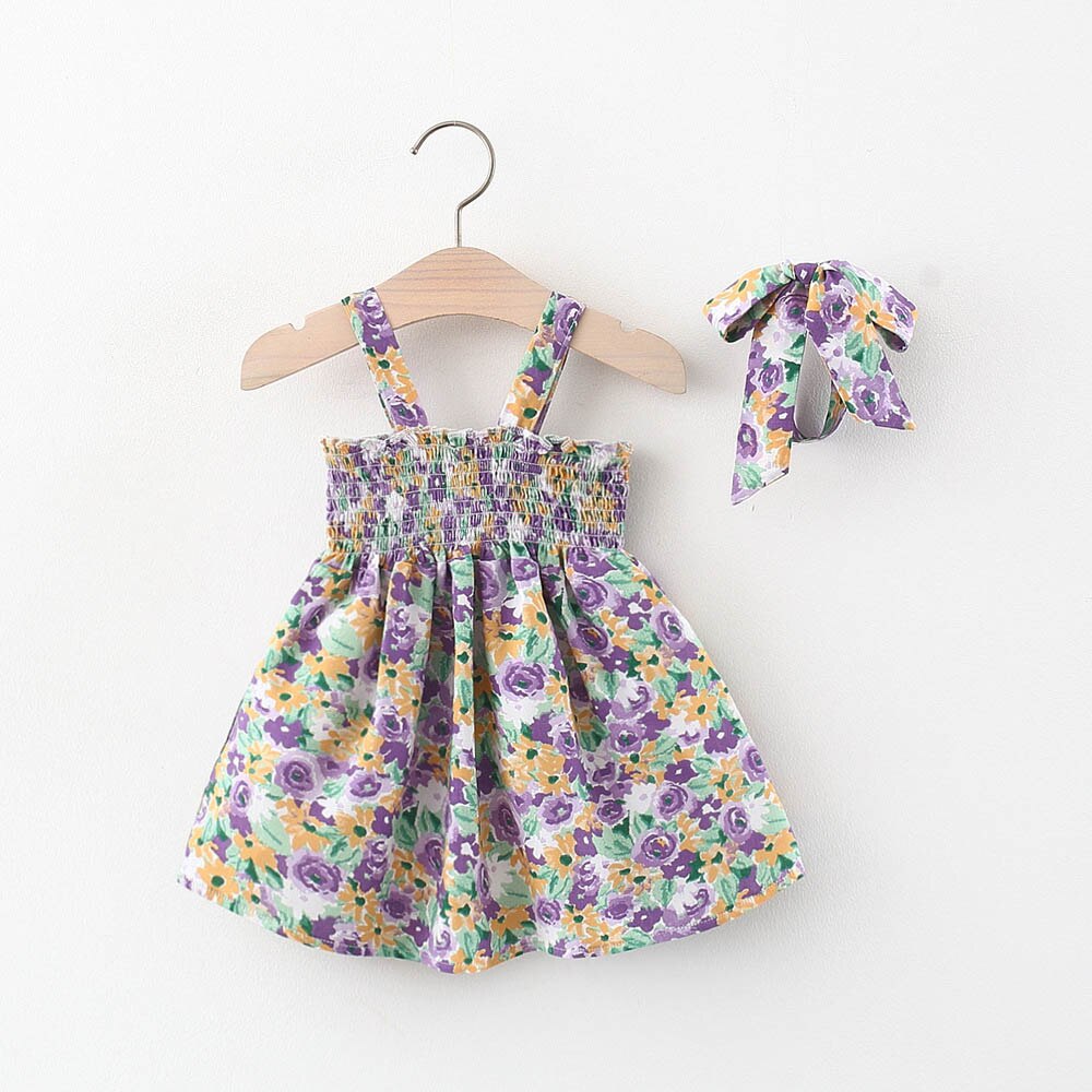 Orso Leader 2022 abiti estivi per bambina abbigliamento per bambini moda per bambina abito con bretelle carino fascia 2 pezzi abiti abiti per bambini: 18m