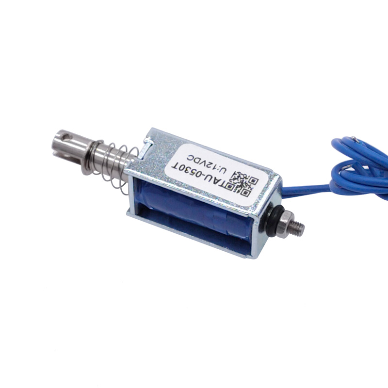 Magnetisk solenoid  dc 6v 12v 24v tryk-og-træk åben ramme elektromagnet tau -0530 tau -0530t holdekraft 700g